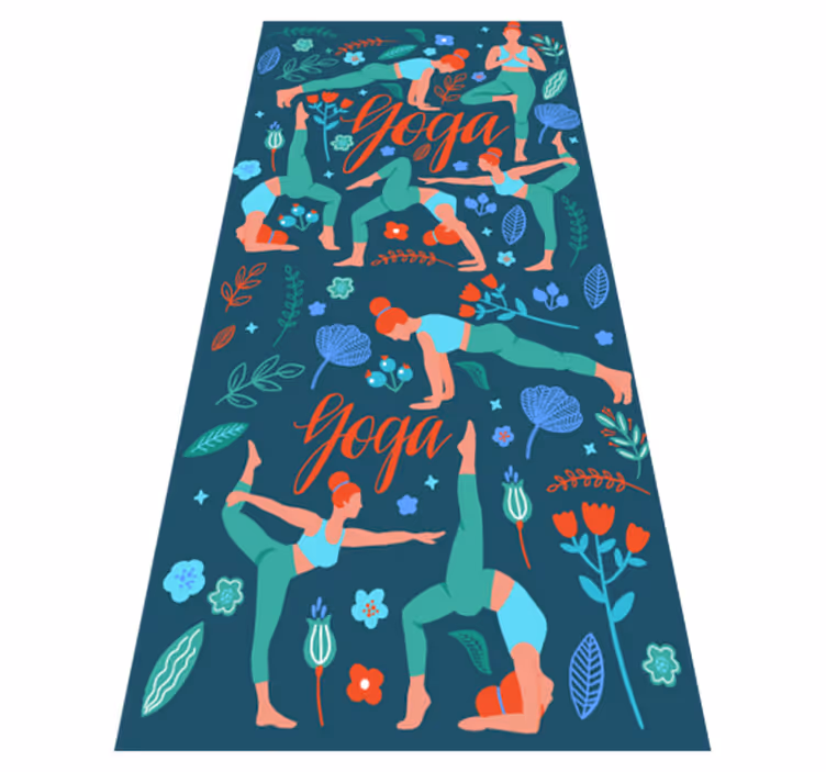 Bedroom vinyl carpet for yoga practice - TenStickers