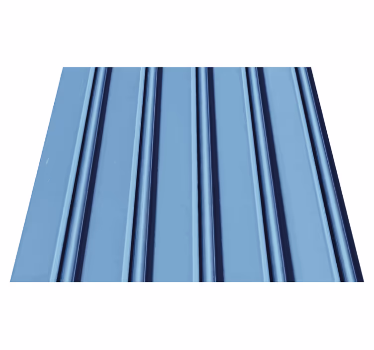 Bedroom vinyl carpet light blue stripes on white - TenStickers