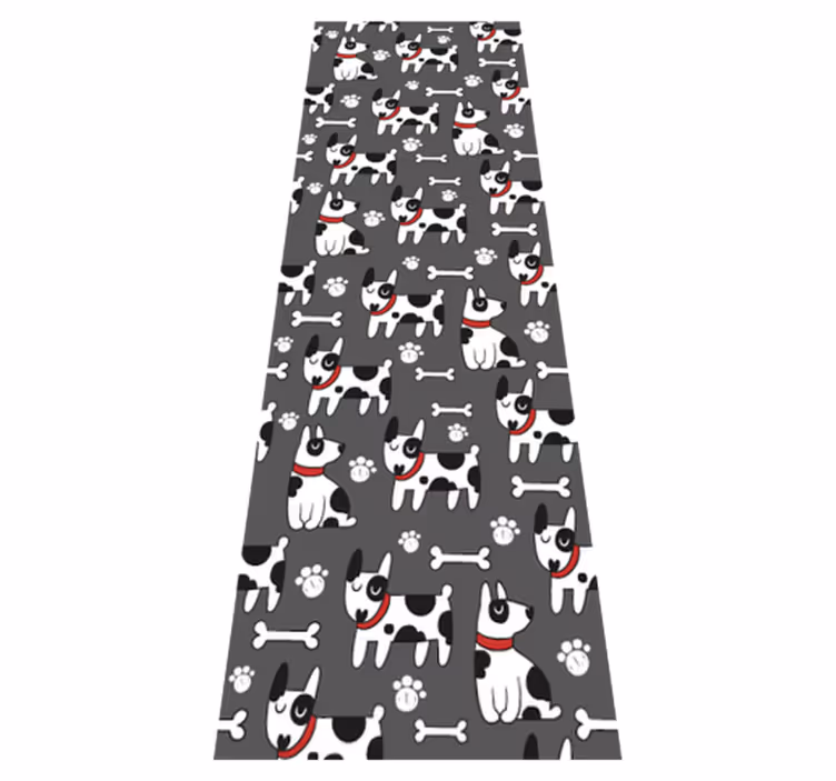 Bedroom vinyl carpet featuring a fantastic dog design - TenStickers