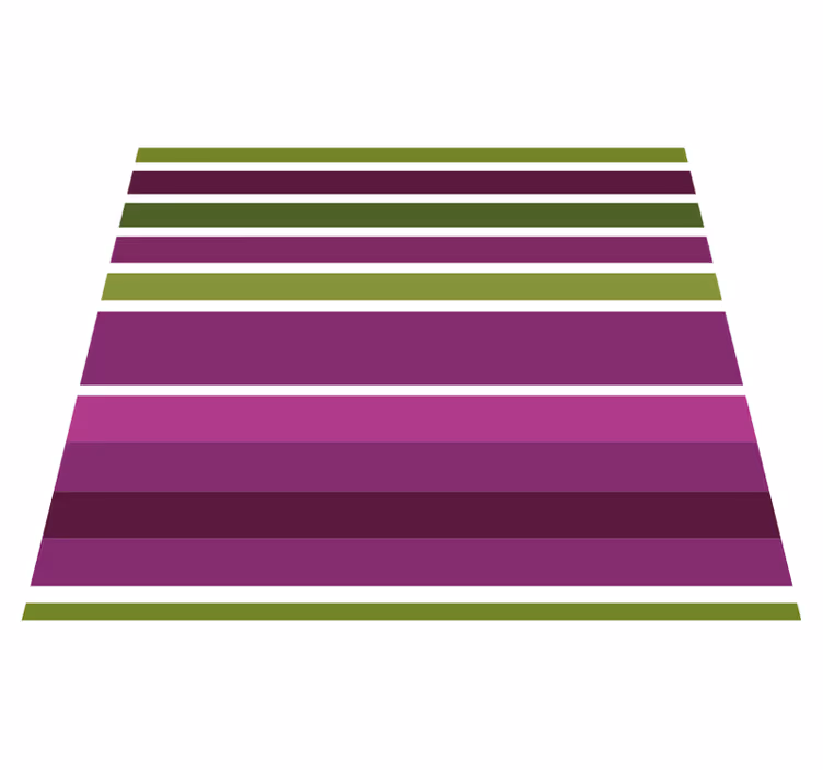 Bedroom vinyl carpet in purple and green stripes - TenStickers