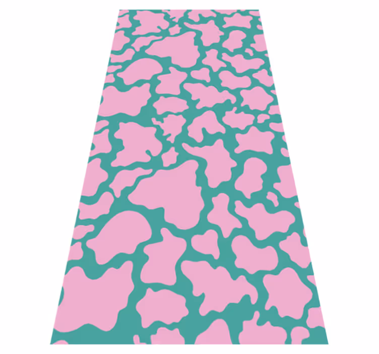 Colourful cow print bedroom vinyl carpet - TenStickers