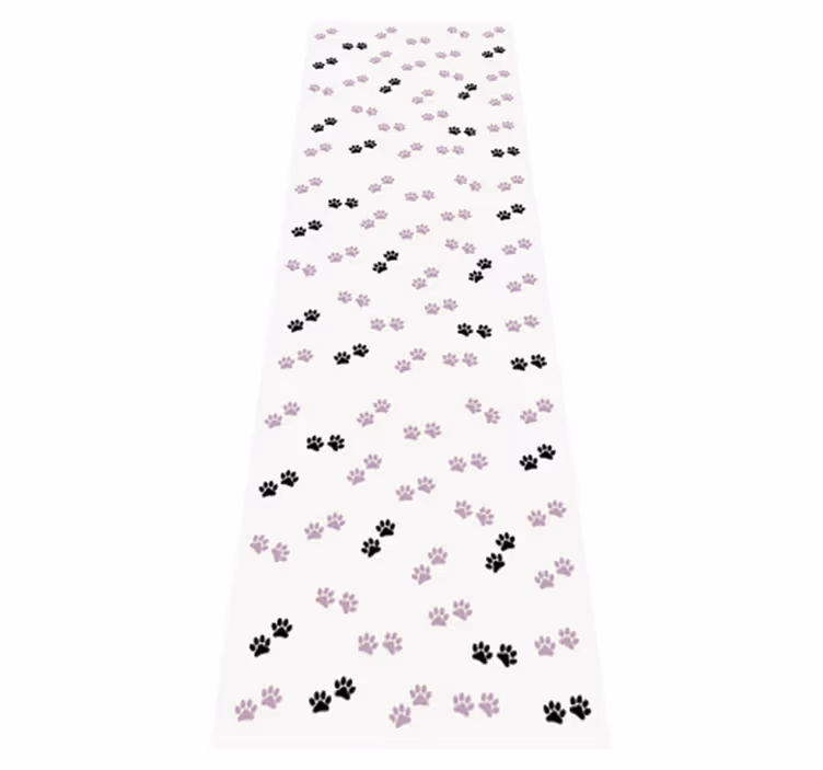 Cats paw marks bedroom vinyl carpet - TenStickers