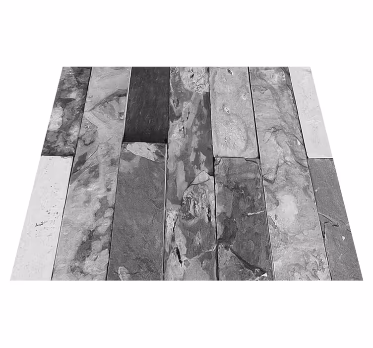 Bedroom vinyl carpet dark grey bricks - TenStickers