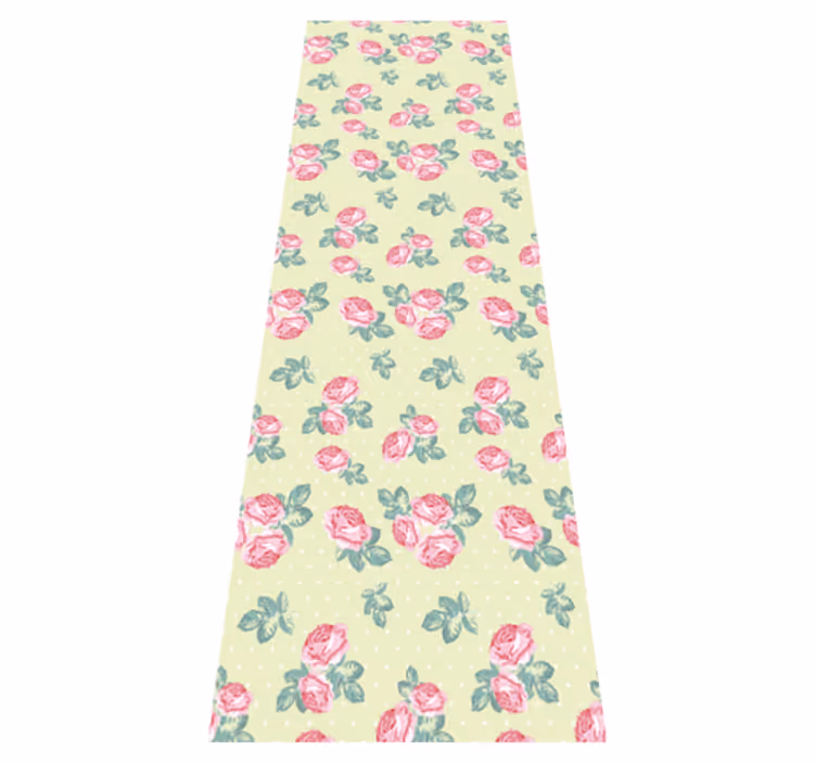Bedroom vinyl carpet in shabby chic dots pattern - TenStickers