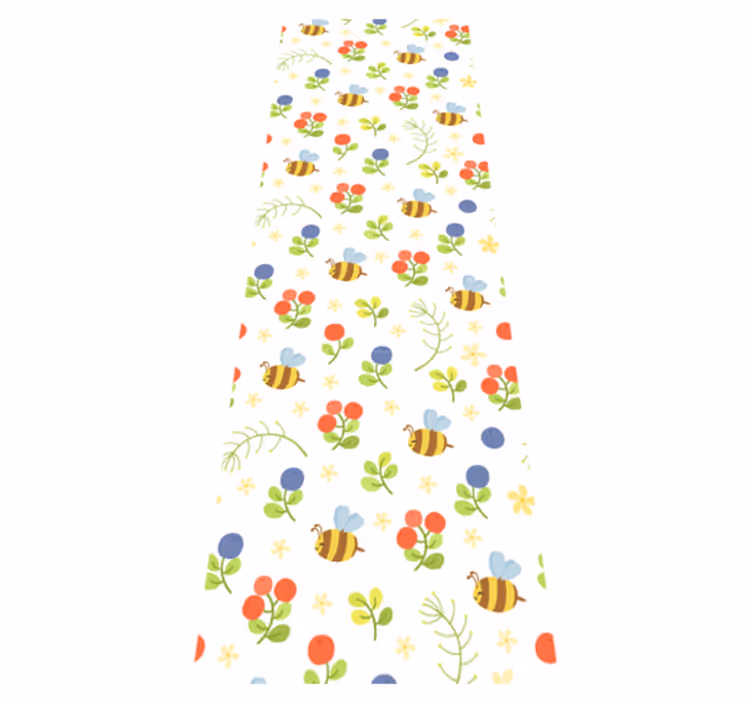Cute design baby bees bedroom vinyl carpet - TenStickers
