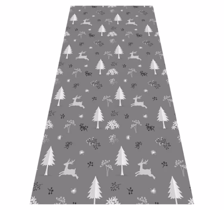 Bedroom vinyl carpet grey stags - TenStickers