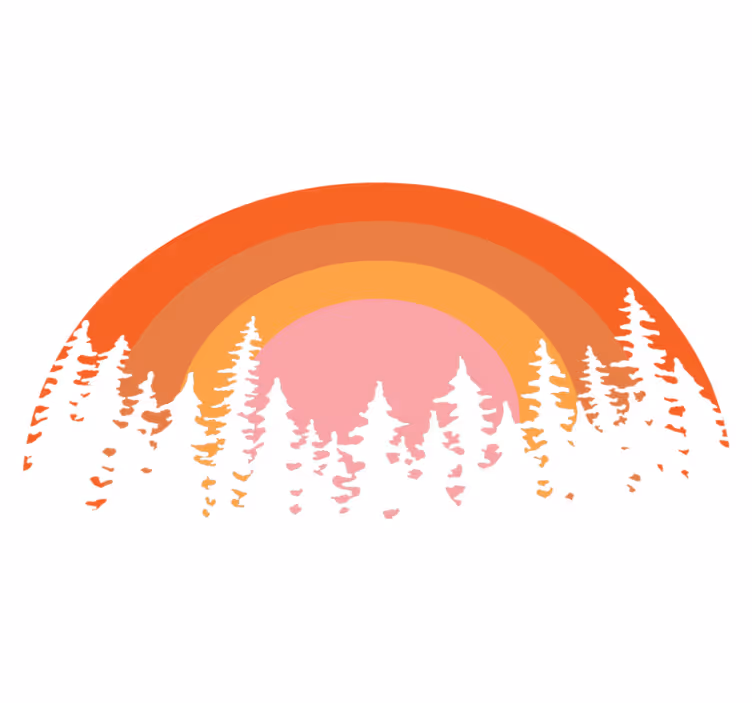 Nature vinyl carpet vintage sun - TenStickers