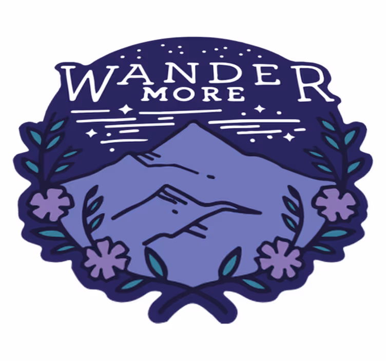 Nature vinyl carpet for mountain hiking adventures - TenStickers