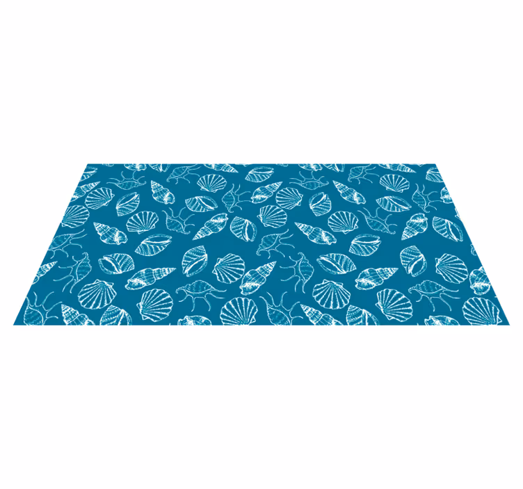 Nature vinyl carpet seashell design - TenStickers