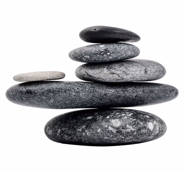 Nature vinyl carpet stacked pebbles design - TenStickers