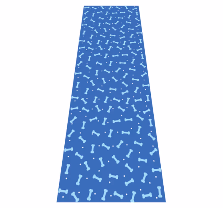 Bedroom vinyl carpet with stunning blue bone design - TenStickers