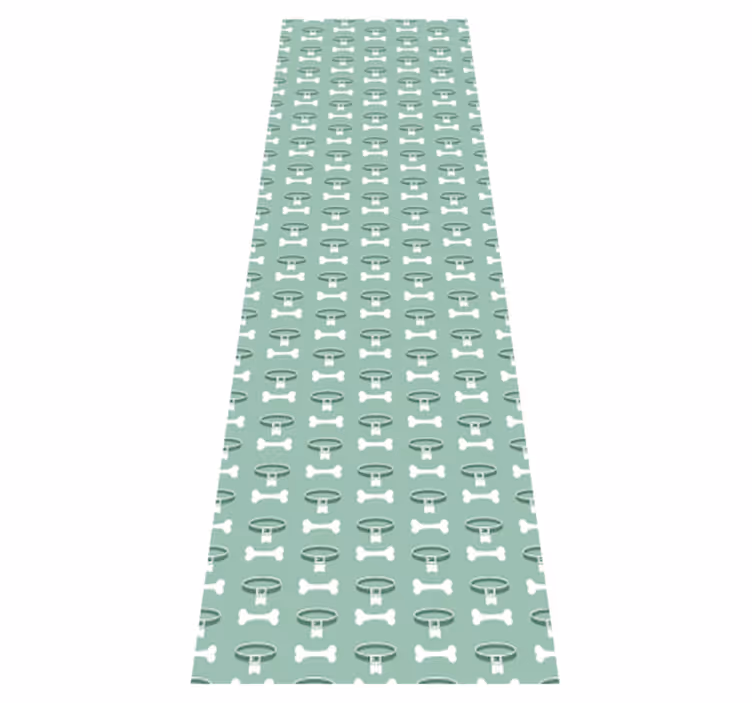 Bedroom vinyl carpet with vibrant dog design - TenStickers