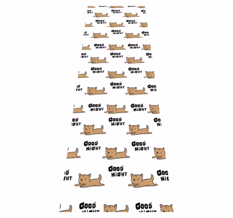 Bedroom vinyl carpet cute dog resting - TenStickers