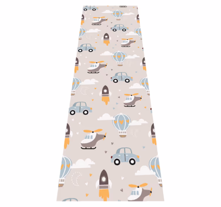 Cute design illustration for kids bedroom vinyl carpet - TenStickers