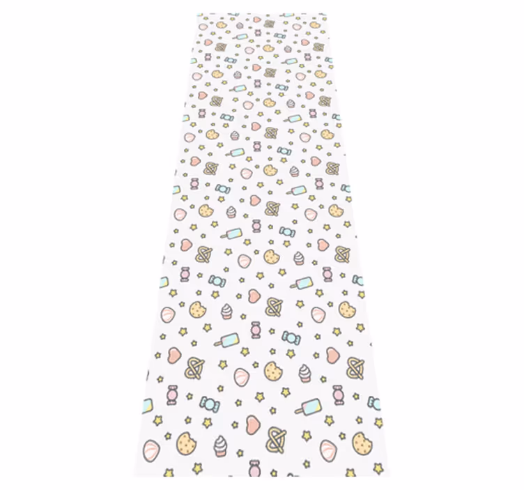Cute babies snacks with face bedroom vinyl carpet - TenStickers
