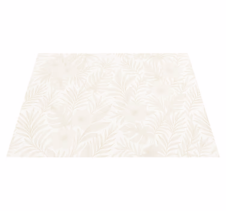 Neutral tropical bedroom vinyl carpet - TenStickers