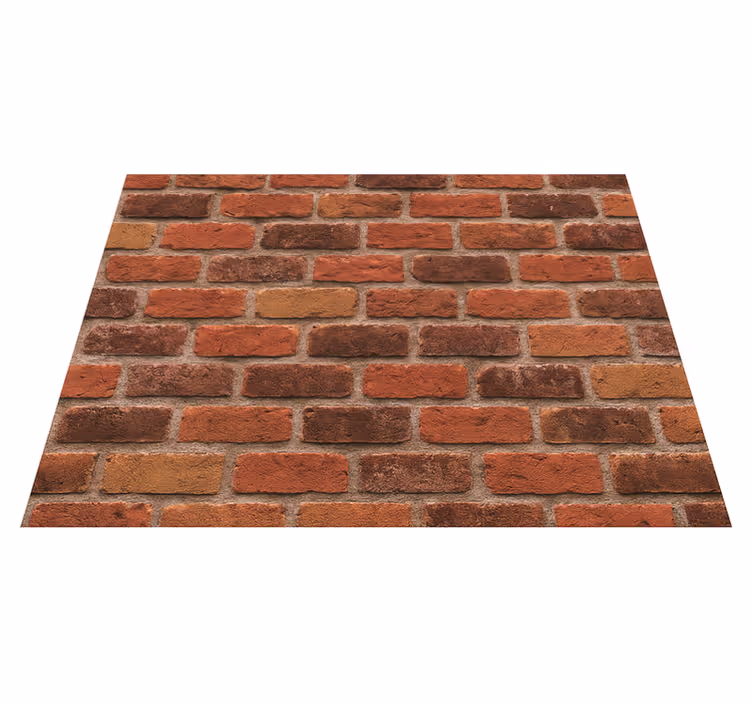 Bedroom vinyl carpet rustic brick stone design - TenStickers