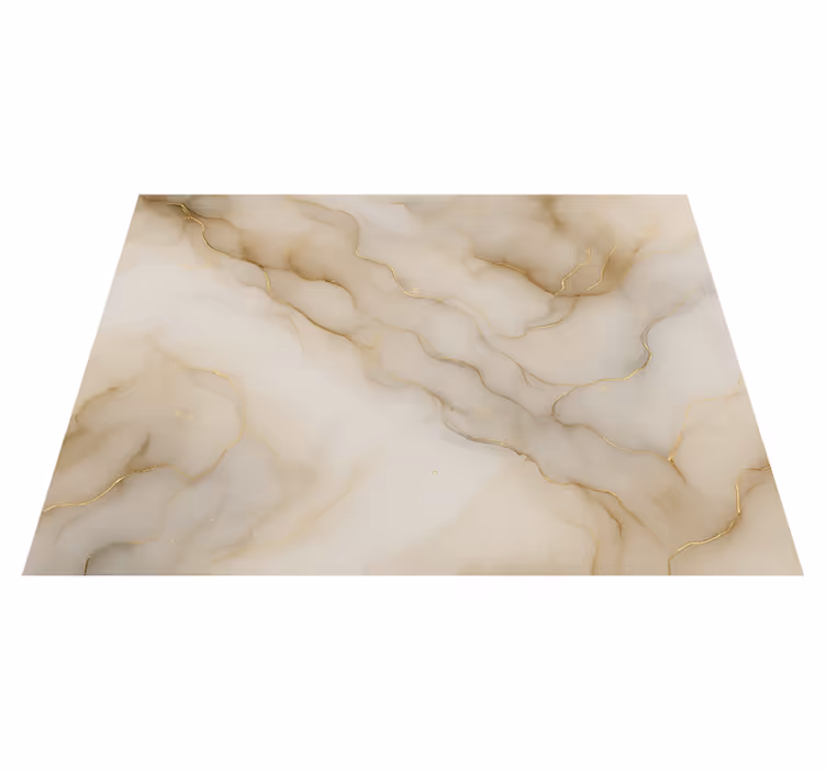Bedroom vinyl carpet marble with gold - TenStickers