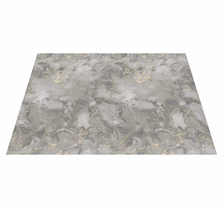 Grey liquid marble with metallic bedroom vinyl carpet - TenStickers