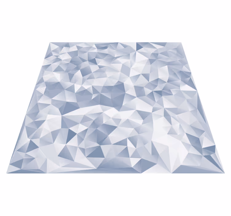 Geometric vinyl carpet in irregular shapes - TenStickers