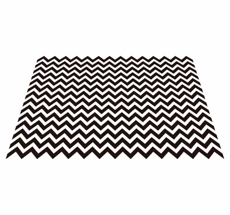 Geometric vinyl carpet zigzag stripe pattern - TenStickers