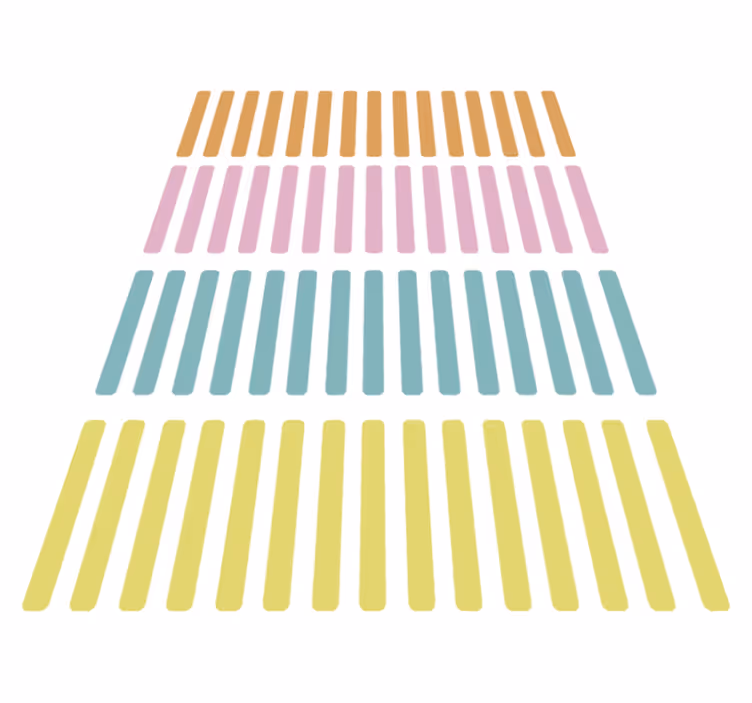 Geometric vinyl carpet confetti color stickers - TenStickers
