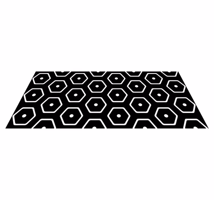 Geometric vinyl carpet minimalist geometric pattern - TenStickers
