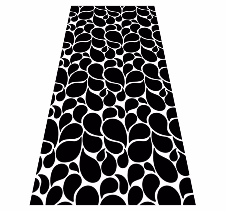 Geometric vinyl carpet water drops - TenStickers