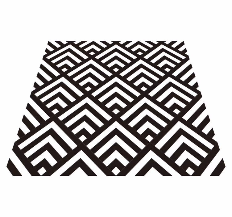 Geometric vinyl carpet diamonds - TenStickers