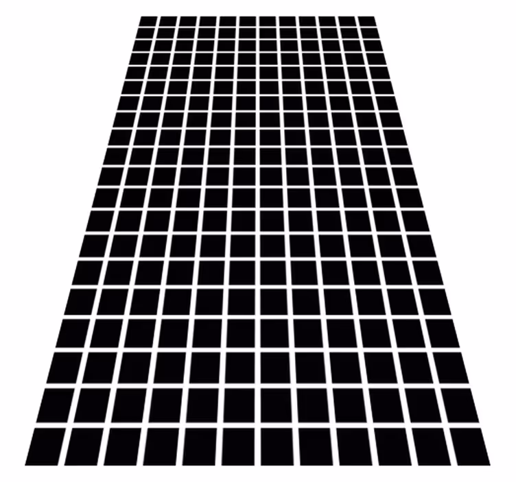 Geometric vinyl carpet in gray square design - TenStickers