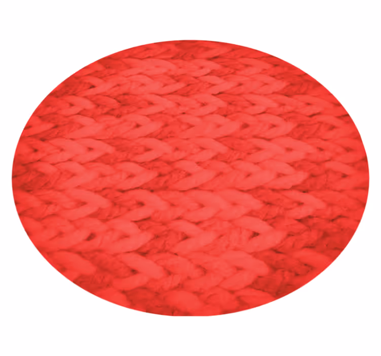 Geometric vinyl carpet with circular textured patterns - TenStickers