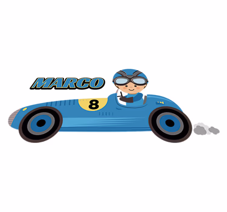 Kids vinyl carpet formula 1 race car design - TenStickers