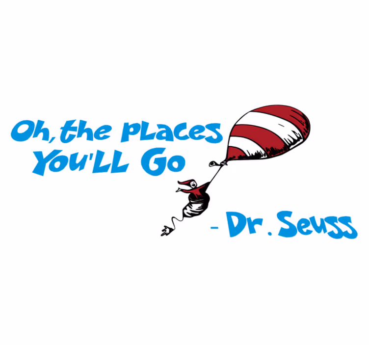 Kids vinyl carpet oh the places you'll go - TenStickers