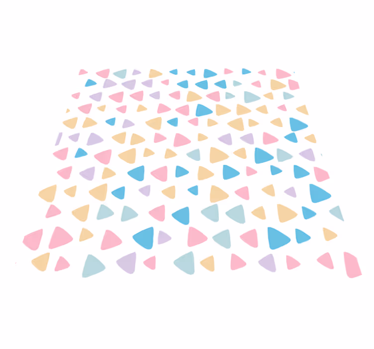 Kids vinyl carpet pastel colors pattern - TenStickers