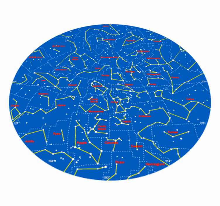 Kids vinyl carpet southern hemisphere constellations - TenStickers