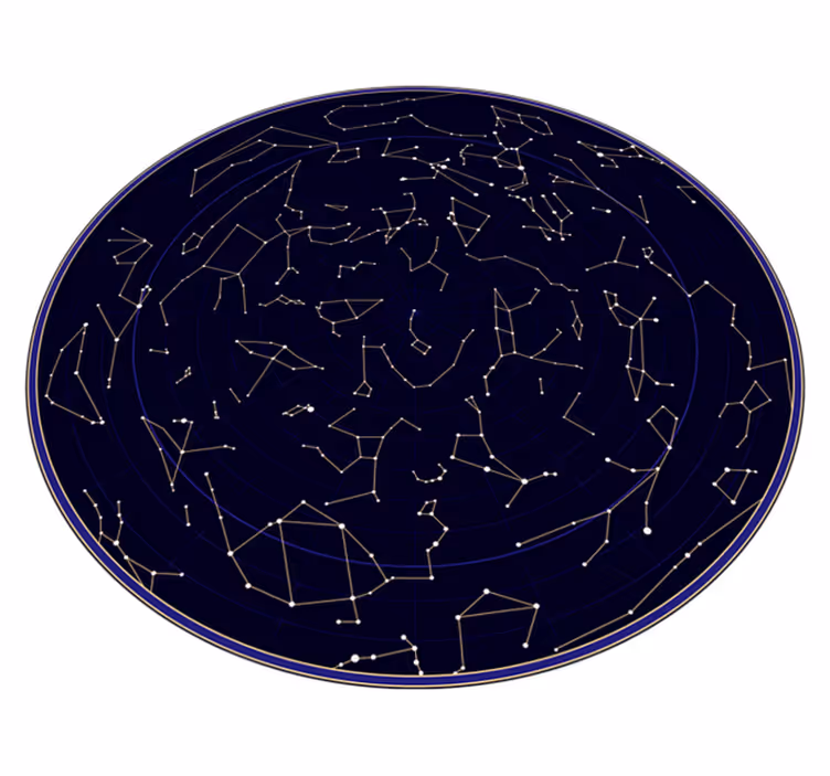 Kids vinyl carpet constellation map - TenStickers