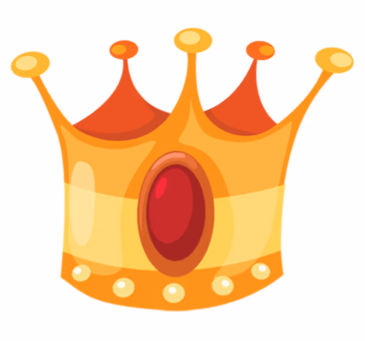 Kids vinyl carpet crown of kings - TenStickers