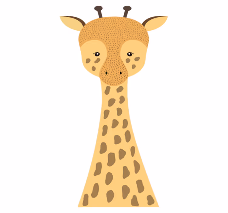 Kids vinyl carpet baby giraffe design - TenStickers