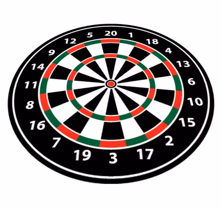 Game vinyl carpet dartboard adhesive - TenStickers