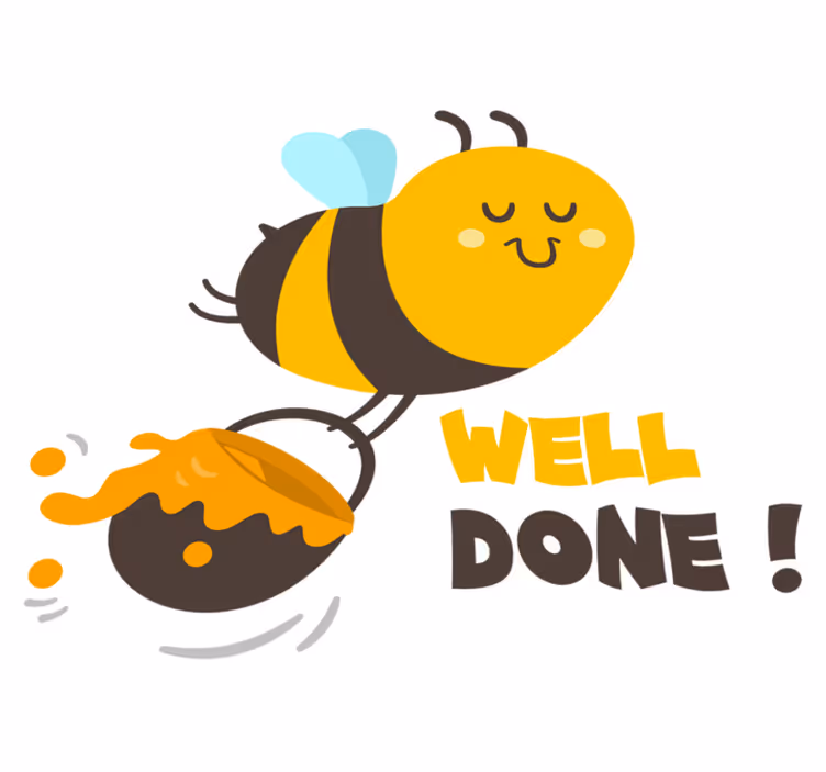 Kids vinyl carpet busy bee accomplished - TenStickers