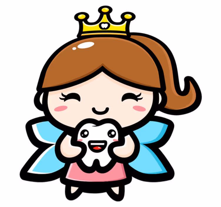 Kids vinyl carpet cute design tooth fairy - TenStickers