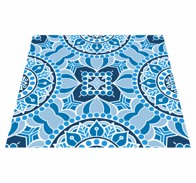 Bathroom vinyl carpet mandala style bathroom rug - TenStickers