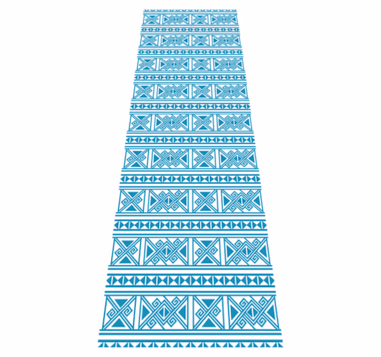Bathroom vinyl carpet in blue pattern - TenStickers