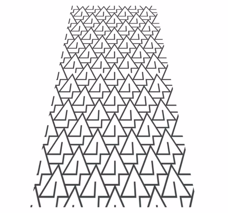 Triangles bathroom vinyl carpet - TenStickers