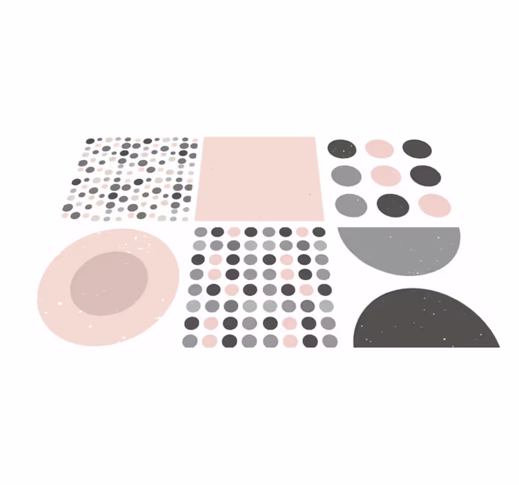 Bathroom vinyl carpet scandinavian rebekka tiles - TenStickers