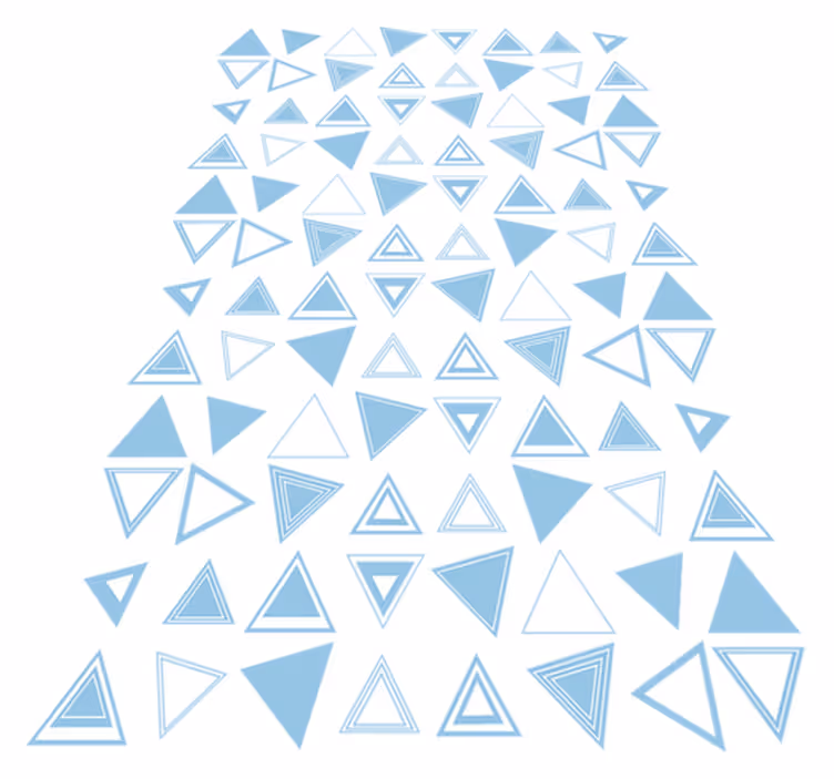 Bathroom vinyl carpet triangle mosaic adhesive - TenStickers