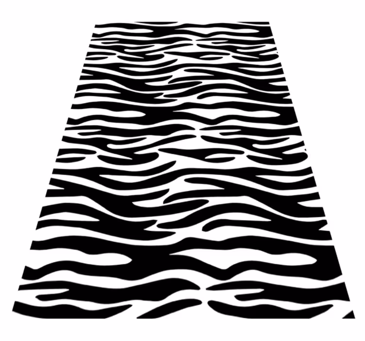 Bathroom vinyl carpet zebra animal print design - TenStickers
