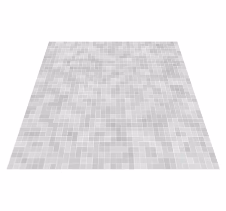 Bathroom vinyl carpet white grey tile mosaic - TenStickers