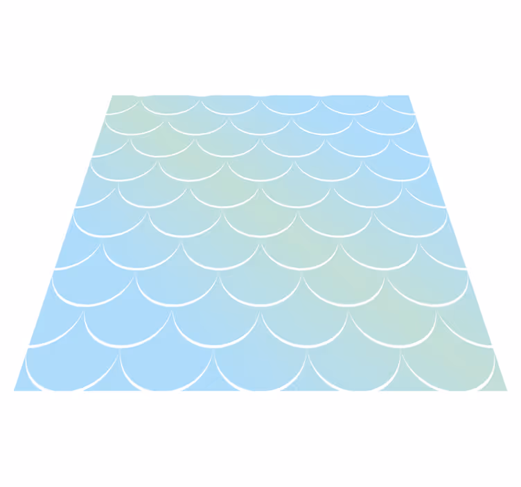 Bathroom vinyl carpet in pastel scales pattern - TenStickers