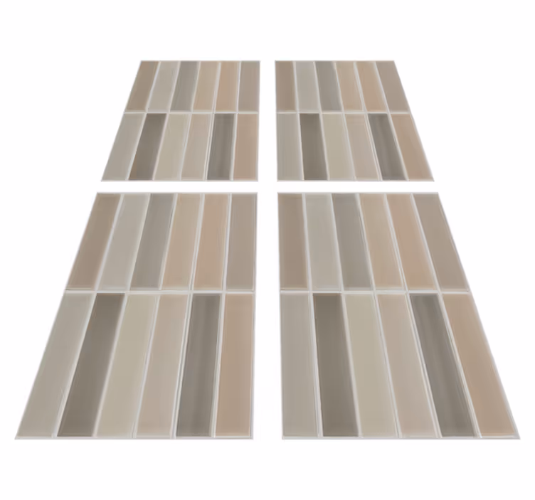 Bathroom vinyl carpet with rectangle design - TenStickers